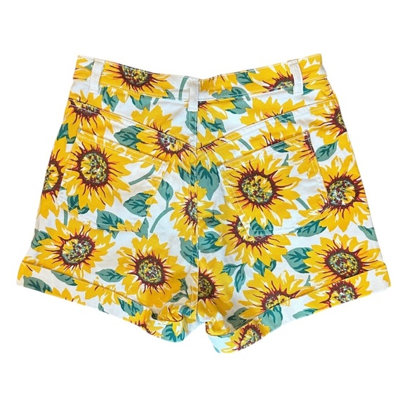 American Apparel Sunflower Printed High Rise Denim Jean Shorts Women’s 28/29 - Picture 6 of 9